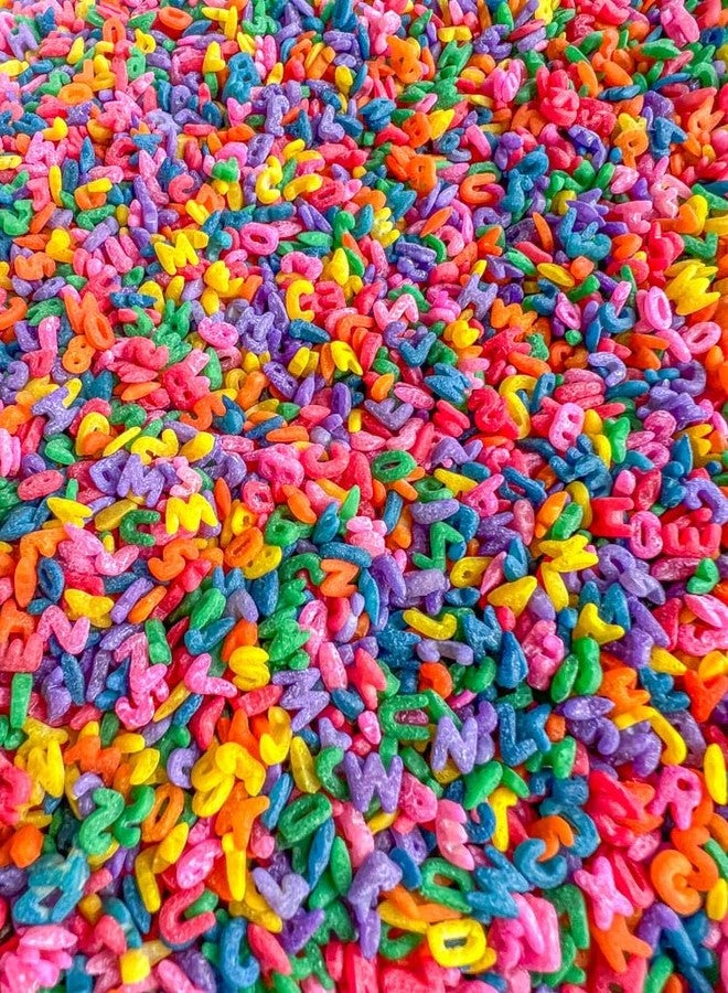 Sensory-N-Stuff Pasta Sensory Bin Filler for Sensory Table - Colored Pasta for Sensory Play (Rainbow Alphabet Pasta, 4 Cup) - Image 3